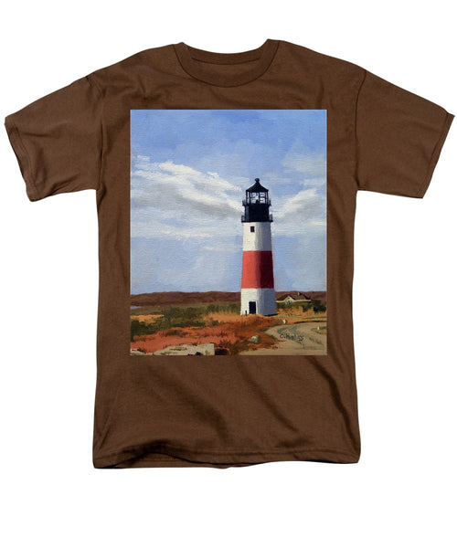 Sankaty Head Lighthouse Nantucket Massachusettse - Men's T-Shirt  (Regular Fit)