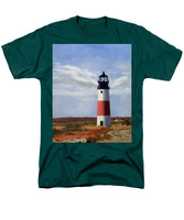 Sankaty Head Lighthouse Nantucket Massachusettse - Men's T-Shirt  (Regular Fit)