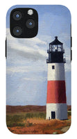 Sankaty Head Lighthouse Nantucket Massachusettse - Phone Case