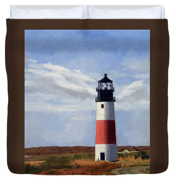 Sankaty Head Lighthouse Nantucket Massachusettse - Duvet Cover