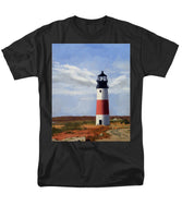 Sankaty Head Lighthouse Nantucket Massachusettse - Men's T-Shirt  (Regular Fit)