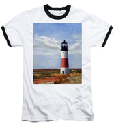 Sankaty Head Lighthouse Nantucket Massachusettse - Baseball T-Shirt