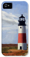 Sankaty Head Lighthouse Nantucket Massachusettse - Phone Case