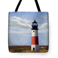 Sankaty Head Lighthouse Nantucket Massachusettse - Tote Bag