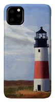 Sankaty Head Lighthouse Nantucket Massachusettse - Phone Case