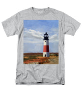 Sankaty Head Lighthouse Nantucket Massachusettse - Men's T-Shirt  (Regular Fit)