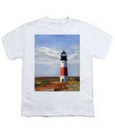 Sankaty Head Lighthouse Nantucket Massachusettse - Youth T-Shirt