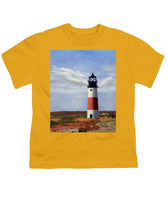 Sankaty Head Lighthouse Nantucket Massachusettse - Youth T-Shirt