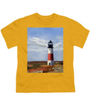 Sankaty Head Lighthouse Nantucket Massachusettse - Youth T-Shirt