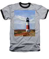 Sankaty Head Lighthouse Nantucket Massachusettse - Baseball T-Shirt