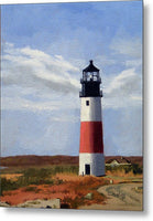 Sankaty Head Lighthouse Nantucket Massachusettse - Metal Print