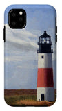 Sankaty Head Lighthouse Nantucket Massachusettse - Phone Case