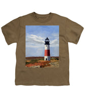 Sankaty Head Lighthouse Nantucket Massachusettse - Youth T-Shirt