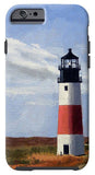 Sankaty Head Lighthouse Nantucket Massachusettse - Phone Case