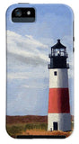 Sankaty Head Lighthouse Nantucket Massachusettse - Phone Case