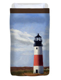 Sankaty Head Lighthouse Nantucket Massachusettse - Duvet Cover