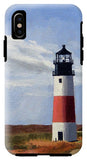 Sankaty Head Lighthouse Nantucket Massachusettse - Phone Case