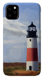 Sankaty Head Lighthouse Nantucket Massachusettse - Phone Case