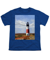 Sankaty Head Lighthouse Nantucket Massachusettse - Youth T-Shirt