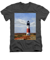 Sankaty Head Lighthouse Nantucket Massachusettse - Men's V-Neck T-Shirt