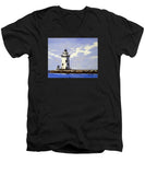 Saybrook Breakwater Lighthouse Old Saybrook Connecticut - Men's V-Neck T-Shirt