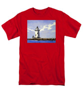 Saybrook Breakwater Lighthouse Old Saybrook Connecticut - Men's T-Shirt  (Regular Fit)