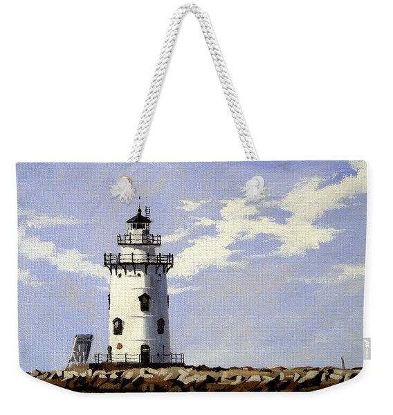 Saybrook Breakwater Lighthouse Old Saybrook Connecticut - Weekender Tote Bag