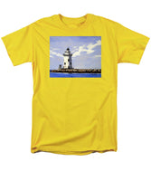 Saybrook Breakwater Lighthouse Old Saybrook Connecticut - Men's T-Shirt  (Regular Fit)