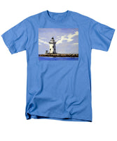 Saybrook Breakwater Lighthouse Old Saybrook Connecticut - Men's T-Shirt  (Regular Fit)