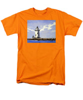 Saybrook Breakwater Lighthouse Old Saybrook Connecticut - Men's T-Shirt  (Regular Fit)