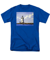 Saybrook Breakwater Lighthouse Old Saybrook Connecticut - Men's T-Shirt  (Regular Fit)