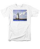 Saybrook Breakwater Lighthouse Old Saybrook Connecticut - Men's T-Shirt  (Regular Fit)