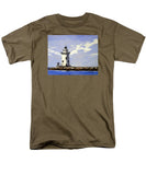 Saybrook Breakwater Lighthouse Old Saybrook Connecticut - Men's T-Shirt  (Regular Fit)