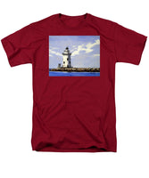 Saybrook Breakwater Lighthouse Old Saybrook Connecticut - Men's T-Shirt  (Regular Fit)