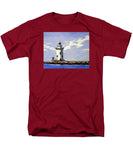 Saybrook Breakwater Lighthouse Old Saybrook Connecticut - Men's T-Shirt  (Regular Fit)