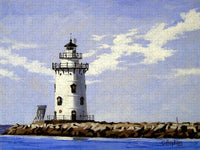 Saybrook Breakwater Lighthouse Old Saybrook Connecticut - Puzzle