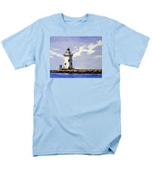 Saybrook Breakwater Lighthouse Old Saybrook Connecticut - Men's T-Shirt  (Regular Fit)