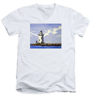 Saybrook Breakwater Lighthouse Old Saybrook Connecticut - Men's V-Neck T-Shirt