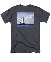 Saybrook Breakwater Lighthouse Old Saybrook Connecticut - Men's T-Shirt  (Regular Fit)