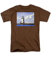 Saybrook Breakwater Lighthouse Old Saybrook Connecticut - Men's T-Shirt  (Regular Fit)