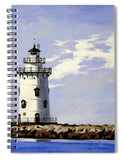 Saybrook Breakwater Lighthouse Old Saybrook Connecticut - Spiral Notebook