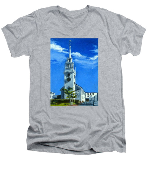 Trinity Church Newport Rhode Island - Men's V-Neck T-Shirt