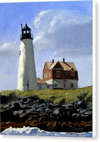 Wood Island Lighthouse Maine - Canvas Print