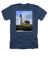 Wood Island Lighthouse Maine - Heathers T-Shirt