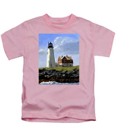 Wood Island Lighthouse Maine - Kids T-Shirt