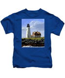 Wood Island Lighthouse Maine - Kids T-Shirt