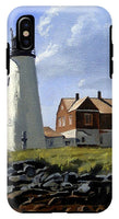 Wood Island Lighthouse Maine - Phone Case