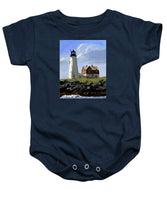 Wood Island Lighthouse Maine - Baby Onesie