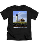 Wood Island Lighthouse Maine - Kids T-Shirt