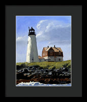 Wood Island Lighthouse Maine - Framed Print